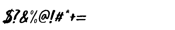 Enfant Terrible Deux Italic Font OTHER CHARS
