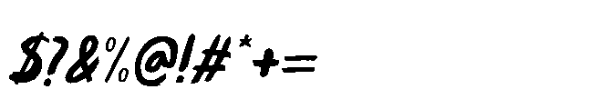 Enfant Terrible Italic Font OTHER CHARS