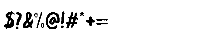Enfant Terrible Regular Font OTHER CHARS