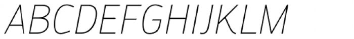 Engel New Sans Extra Light Italic Font UPPERCASE