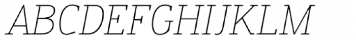 Engel New Serif Extra Light Italic Font UPPERCASE