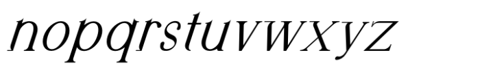 Engeraly Italic Font LOWERCASE