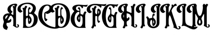 England Co Handawn Font UPPERCASE
