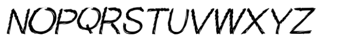 England Highland Slant Font UPPERCASE