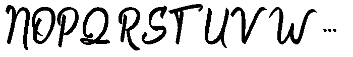 Engleheart Font UPPERCASE