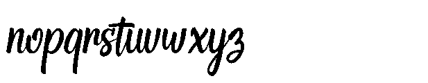 Engleheart Font LOWERCASE