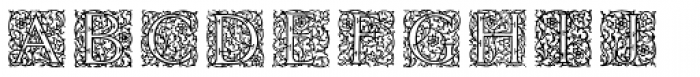 English Arabesque Revival 1900 Font UPPERCASE