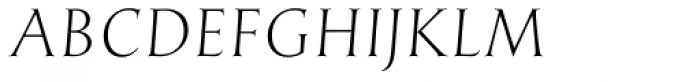 English Engravers Roman Light Italic Font UPPERCASE