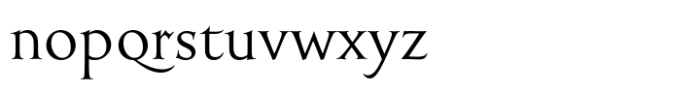 English Engravers Roman Regular Font LOWERCASE