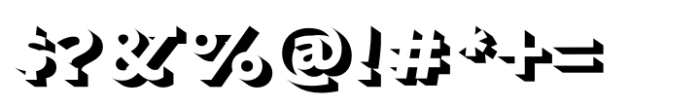English Grotesque Shaded Font OTHER CHARS