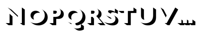English Grotesque Shaded Font UPPERCASE