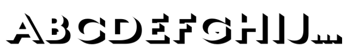 English Grotesque Shaded Font LOWERCASE