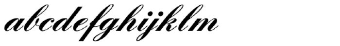 English Script Bold Font LOWERCASE