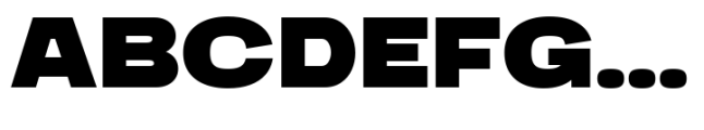 Engobe Expanded Black Font UPPERCASE