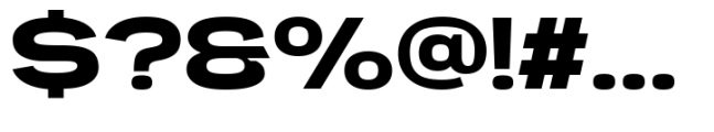 Engobe Expanded Bold Font OTHER CHARS