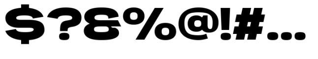 Engobe Expanded Extra Bold Font OTHER CHARS
