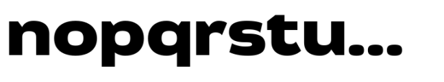 Engobe Expanded Extra Bold Font LOWERCASE