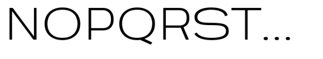 Engobe Expanded Extra Light Font UPPERCASE