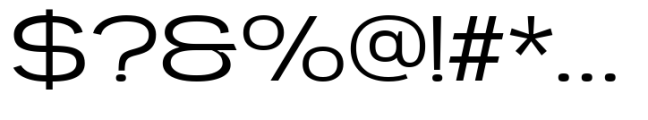 Engobe Expanded Light Font OTHER CHARS