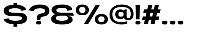 Engobe Expanded Semi Bold Font OTHER CHARS