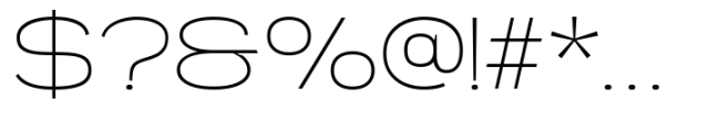 Engobe Expanded Thin Font OTHER CHARS