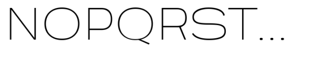 Engobe Expanded Thin Font UPPERCASE