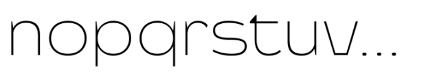 Engobe Expanded Thin Font LOWERCASE