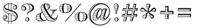 Engravers DT Shaded Font OTHER CHARS
