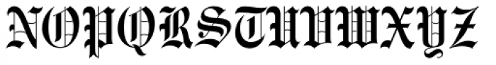 Engravers Old English Font UPPERCASE