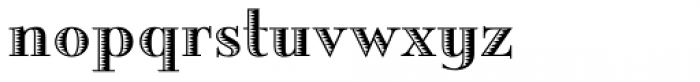 Engravia Sawtooth Font LOWERCASE
