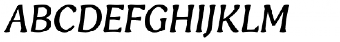 Engria Regular Italic Font UPPERCASE
