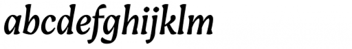 Engria Regular Italic Font LOWERCASE