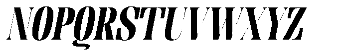Enigera Black Expanded Italic Font UPPERCASE