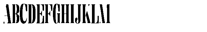 Enigera Black Extra Condensed Font UPPERCASE