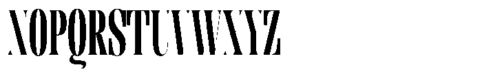 Enigera Black Extra Condensed Font UPPERCASE