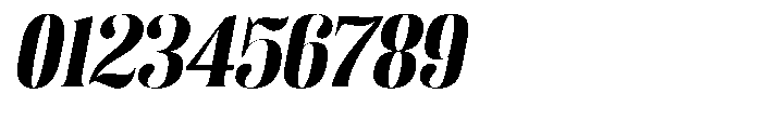 Enigera Black Extra Expanded Italic Font OTHER CHARS