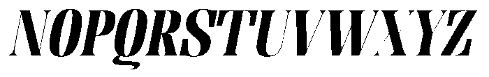 Enigera Black Extra Expanded Italic Font UPPERCASE