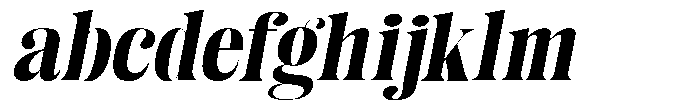 Enigera Black Extra Expanded Italic FONT