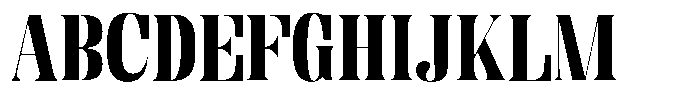 Enigera Black Extra Expanded Font UPPERCASE