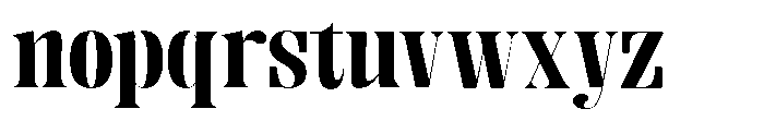 Enigera Black Extra Expanded Font LOWERCASE
