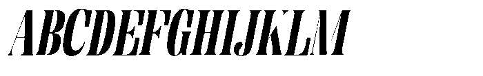 Enigera Black Italic Font UPPERCASE