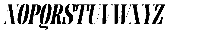 Enigera Black Italic Font UPPERCASE