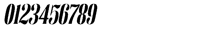 Enigera Black Semi Condensed Italic Font OTHER CHARS