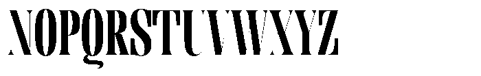 Enigera Black Semi Condensed Font UPPERCASE