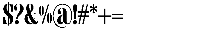 Enigera Black Font OTHER CHARS