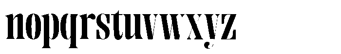 Enigera Black Font LOWERCASE