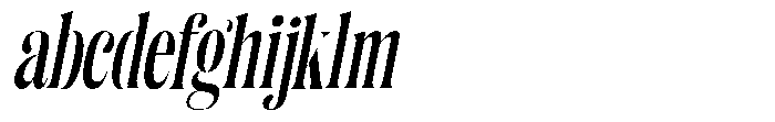 Enigera Bold Condensed Italic FONT