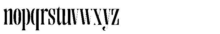 Enigera Bold Condensed Font LOWERCASE