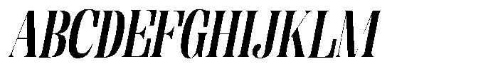 Enigera Bold Expanded Italic Font UPPERCASE