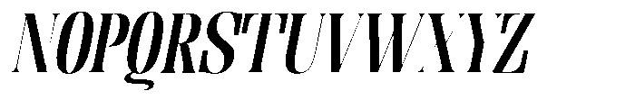Enigera Bold Expanded Italic Font UPPERCASE